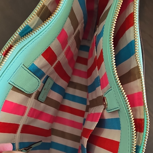 Kate Spade Aqua Blue Tote Bag - Picture 9 of 16